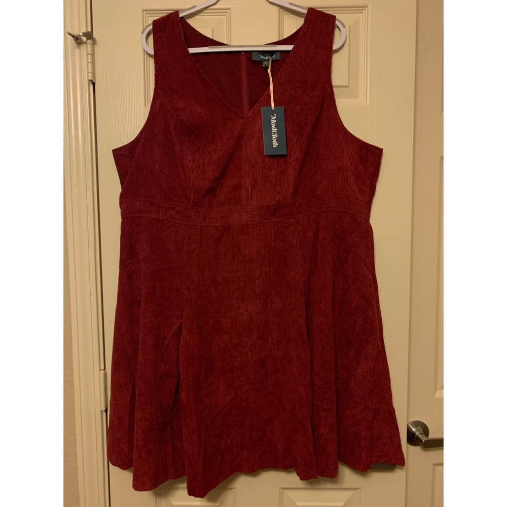 Corduroy A-Line Dress